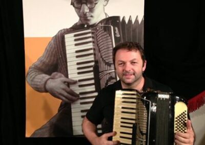 With the original accordion of Luciano Fancelli